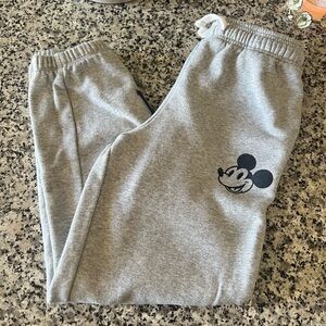 Kids GAP sweatpants light grey Mickey Mouse Size XL lightly worn
